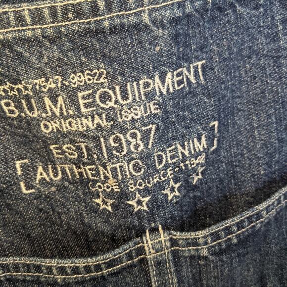 Vintage 90's B.U.M Equipment Overalls Original Issue 100% Cotton - Picture 8 of 10